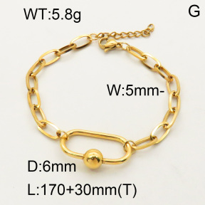 SS Bracelet  3B2001561vbpb-908