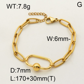 SS Bracelet  3B2001567vbpb-908