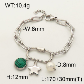 SS Bracelet  3B4001729bhjl-908