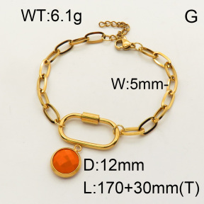 SS Bracelet  3B4001769bhia-908