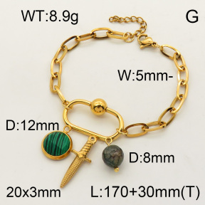 SS Bracelet  3B4001789ahlv-908