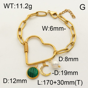 SS Bracelet  3B4001798vhll-908