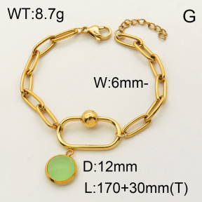 SS Bracelet  3B4001802bhia-908