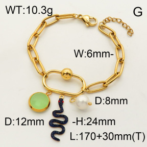 SS Bracelet  3B4001803vhnl-908