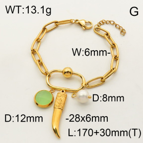 SS Bracelet  3B4001804vhmv-908