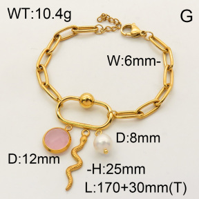 SS Bracelet  3B4001812vhll-908