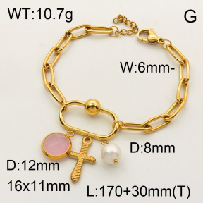 SS Bracelet  3B4001813ahlv-908