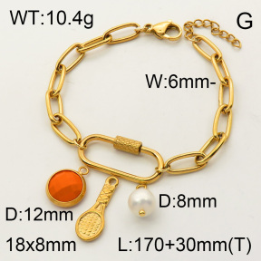 SS Bracelet  3B4001815ahlv-908