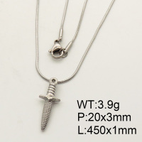 SS Necklace  3N2001060bbml-908