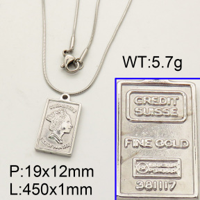SS Necklace  3N2001084bbml-908