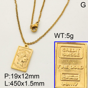 SS Necklace  3N2001109vbmb-908
