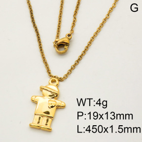 SS Necklace  3N2001125vbmb-908