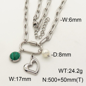 SS Necklace  3N4000873vhnv-908