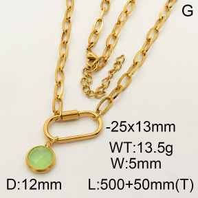 SS Necklace  3N4000901ahlv-908