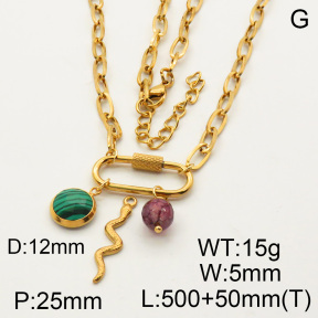 SS Necklace  3N4000905vhol-908