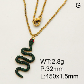 SS Necklace  3N4000985vbpb-908