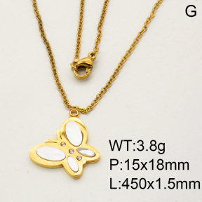 SS Necklace  3N4001003bbml-908