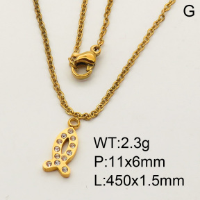 SS Necklace  3N4001005vbmb-908
