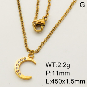 SS Necklace  3N4001011vbmb-908