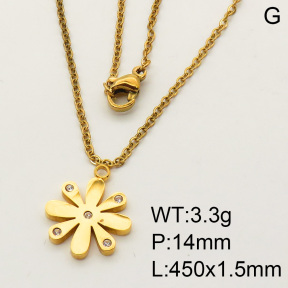 SS Necklace  3N4001013vbmb-908