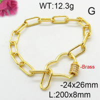 Fashion Brass Bracelet  F6B403868vhha-J59