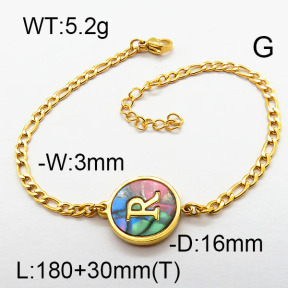 SS Bracelet  6B3001357vbll-679