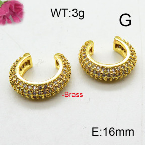 Fashion Brass Earrings  F6E402742bbov-L024