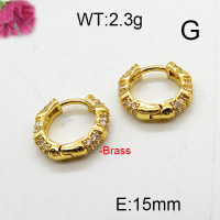 Fashion Brass Earrings  F6E402806ablb-L024