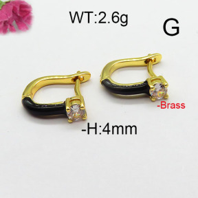 Fashion Brass Earrings  F6E402819ablb-L024