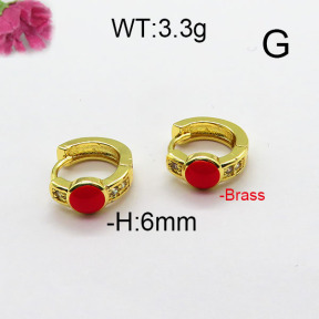 Fashion Brass Earrings  F6E402822vbmb-L024
