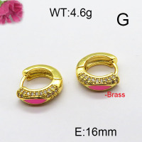 Fashion Brass Earrings  F6E402826vbmb-L024
