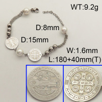 SS Bracelet  3B3002015vbpb-610