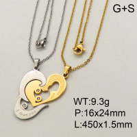 SS Necklace  3N4001040vbmb-382