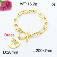 Fashion Brass Bracelet  F3B403467vhha-J22