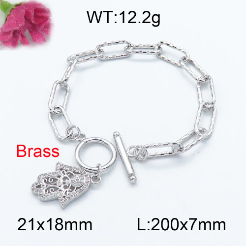 Fashion Brass Bracelet  F3B403532vhha-J22