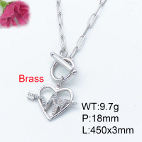 Fashion Brass Necklace  F3N402795vhha-J22
