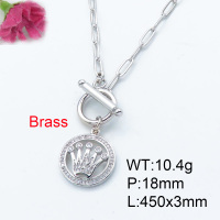 Fashion Brass Necklace  F3N402817vhha-J22