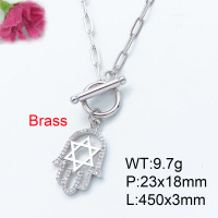 Fashion Brass Necklace  F3N402881vhha-J22