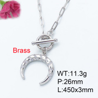 Fashion Brass Necklace  F3N402897vhha-J22