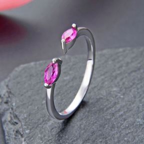 925 Silver Ring Size:  W:1.3mm,Stone4*2.5mm Weight: 1.2g  JR0013vhml-M112  YJBJ002879