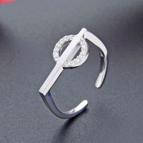 925 Silver Ring Size:  W:1.5mm,Stone1.0mm Weight: 1.8g  JR0020vivi-M112  YJBJ002887