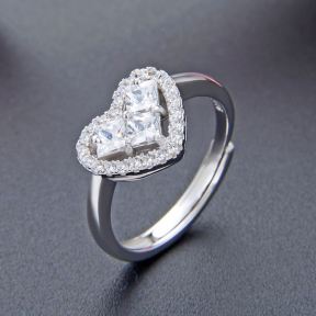 925 Silver Ring Size:  W:2.3mm,Stone3.0mm Weight: 2.8g  JR0023ajam-M112  YJBJ002890