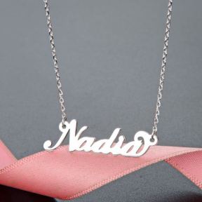 925 Silver Necklaces Size:  P:8.5*29 N:400+30MM Weight: 2.6g  JR0041aimo-M112  YJCX005085