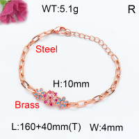 Fashion Brass Bracelet  F3B403618vbpb-J45