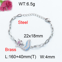 Fashion Brass Bracelet  F3B403718abol-J45