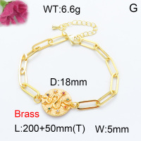 Fashion Brass Bracelet  F3B403759bbml-L024