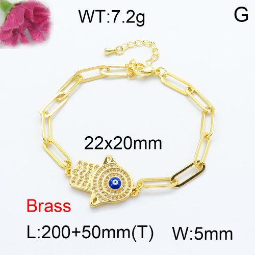 Fashion Brass Bracelet  F3B403770vbnl-L024