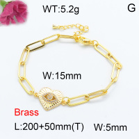 Fashion Brass Bracelet  F3B403792vbmb-L024