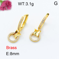 Fashion Brass Earrings  F3E401888vbnl-L024