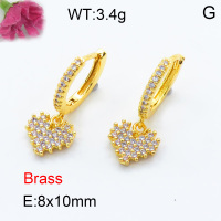 Fashion Brass Earrings  F3E401897vbnl-L024